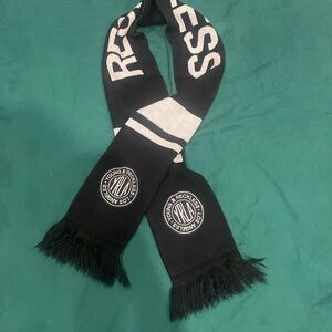 Black and White Men and Women's Scarf